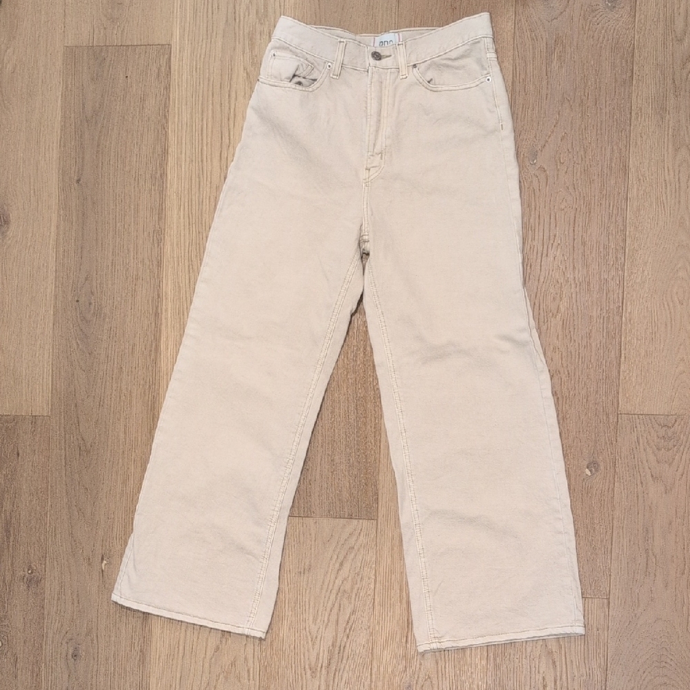 BDG Cream Wide-Leg Pants